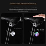 Ridstar Bike Brake Light with Turn Signal - Smart Induction Tail Light for Bicycle Night Riding, 9 Modes