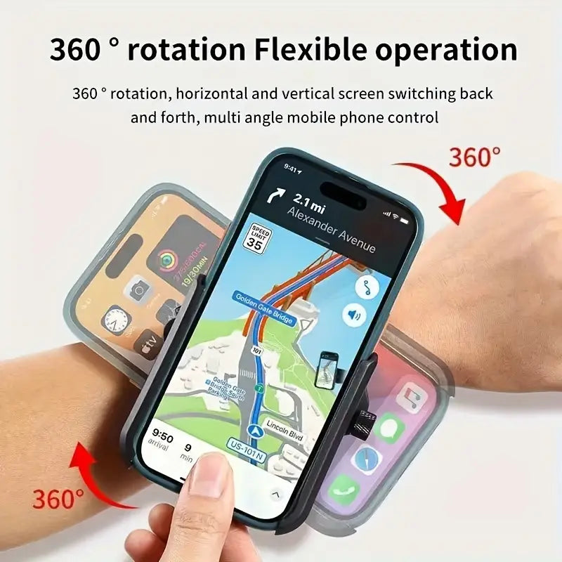 Adjustable Wrist Phone Strap – Ergonomic Sport Phone Holder for Running & Cycling