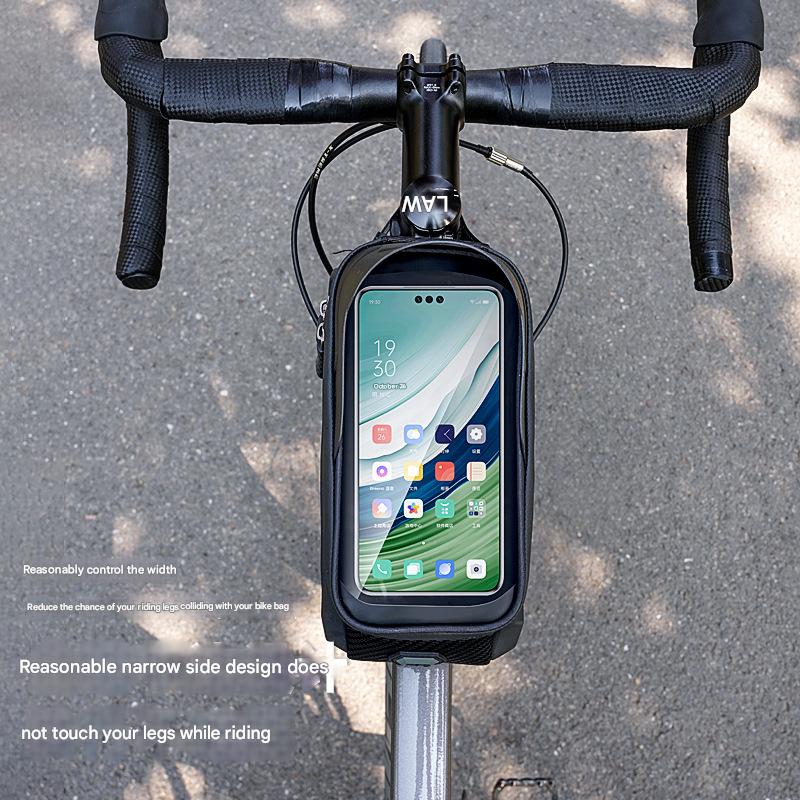 Ridstar Hardshell Touchscreen Bike Bag - 7.8-inch Large Screen Waterproof Top Tube Bag