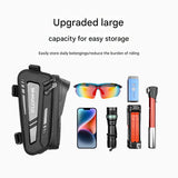 Ridstar Hardshell Touchscreen Bike Bag - 7.8-inch Large Screen Waterproof Top Tube Bag