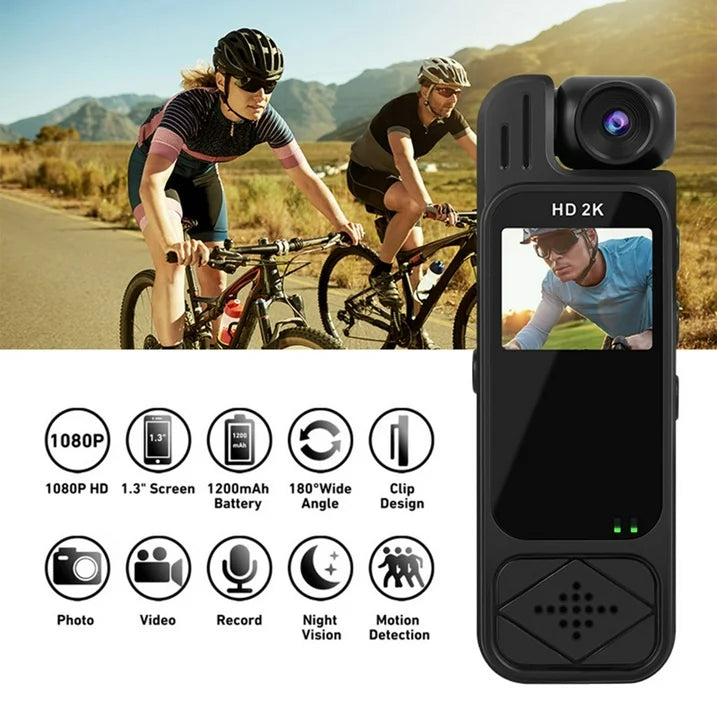 RidStar Pocket Camcorder – Lightweight Mini Camera with Motion Sensor & 1200mAh Battery