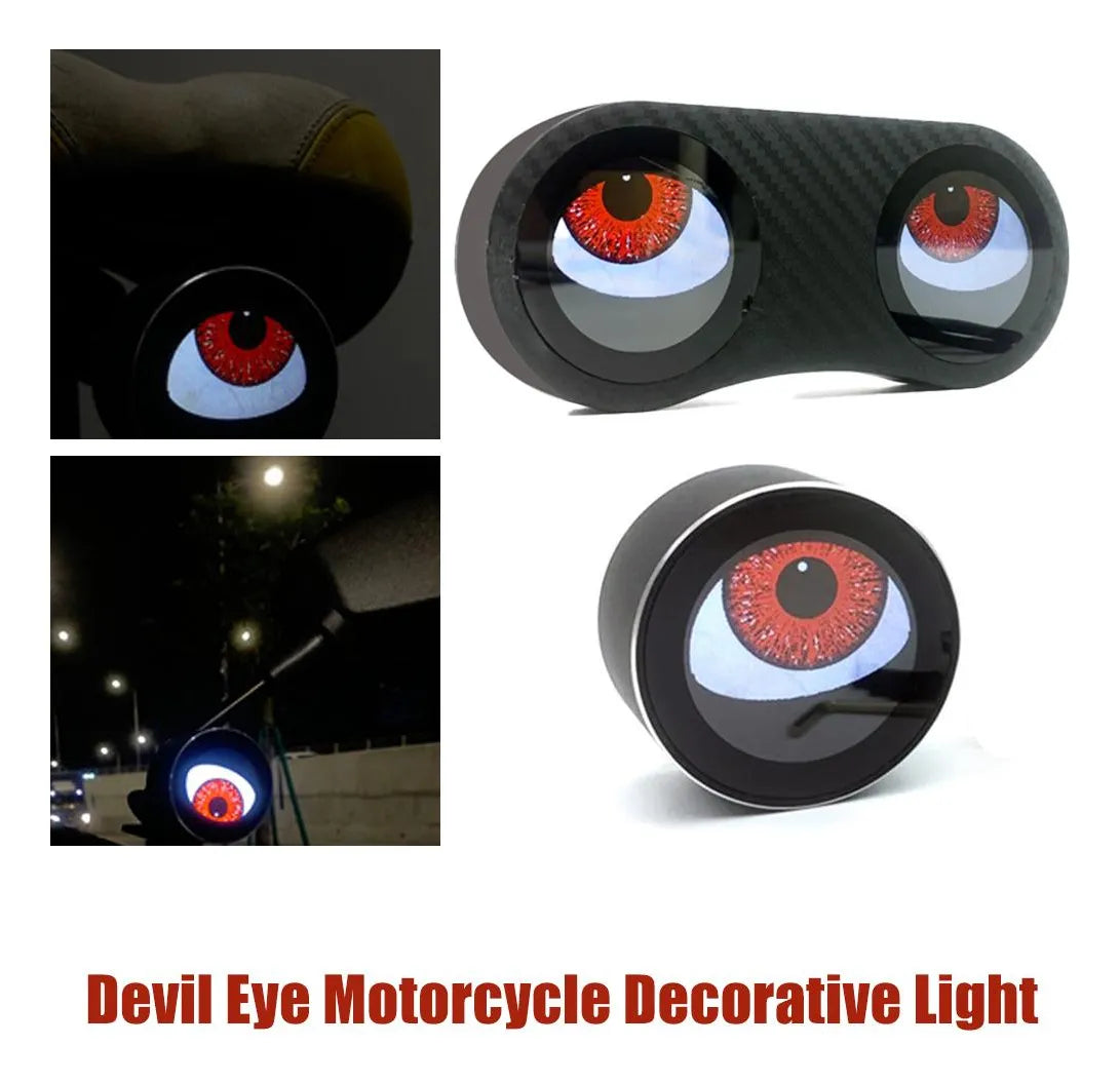 RidStar Devil Eye LED Lights – Customizable Motorcycle & Car Decoration