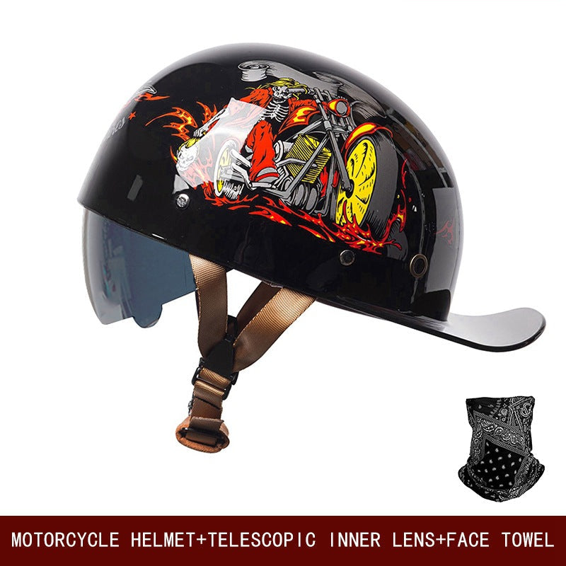 Ridstar All-Season Baseball Cap Half Face Helmet