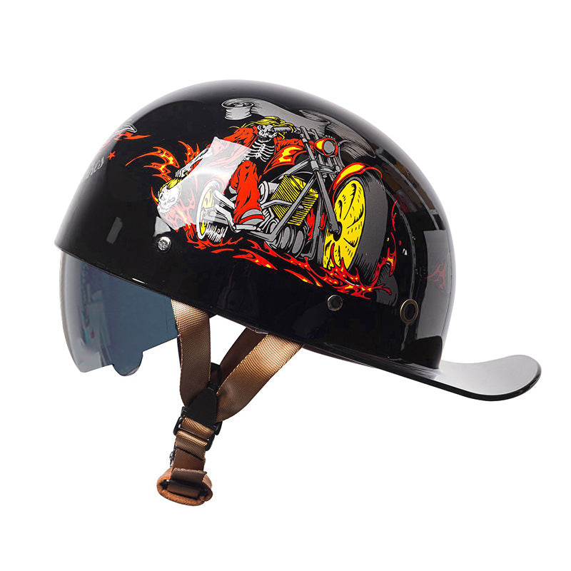 Ridstar All-Season Baseball Cap Half Face Helmet