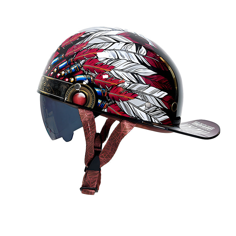 Ridstar All-Season Baseball Cap Half Face Helmet