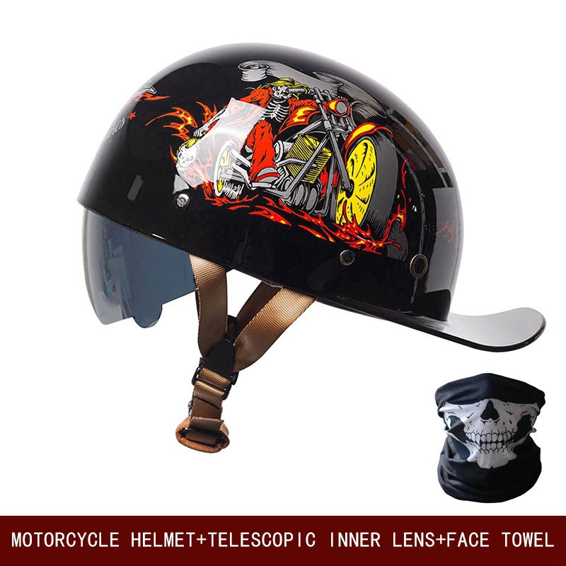 Ridstar All-Season Baseball Cap Half Face Helmet