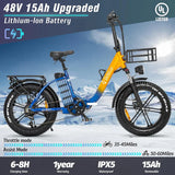 Ridstar MN20 1000W 15AH Fat Tire Ebike