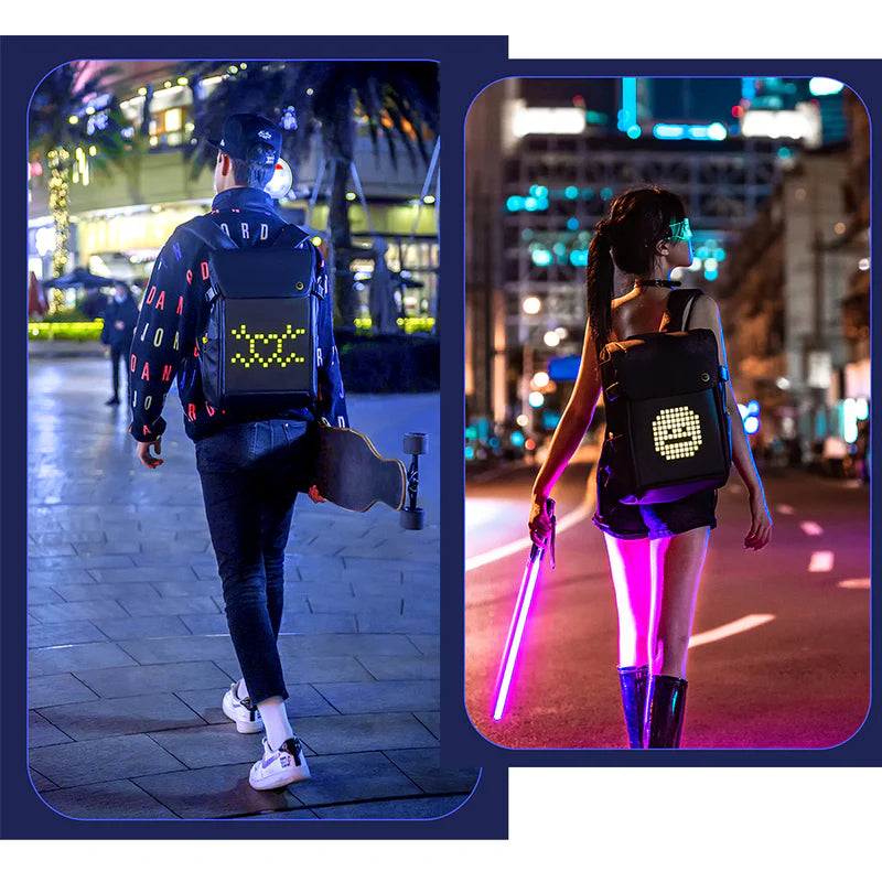 Ridstar smart LED Backpack – Programmable LED Display with App Control