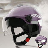 Unisex Electric Scooter & Motorcycle Helmet | Dual Visor + Night Light