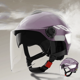 Unisex Electric Scooter & Motorcycle Helmet | Dual Visor + Night Light