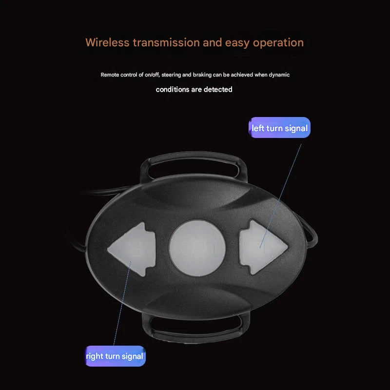 Ridstar Bike Brake Light with Turn Signal - Smart Induction Tail Light for Bicycle Night Riding, 9 Modes