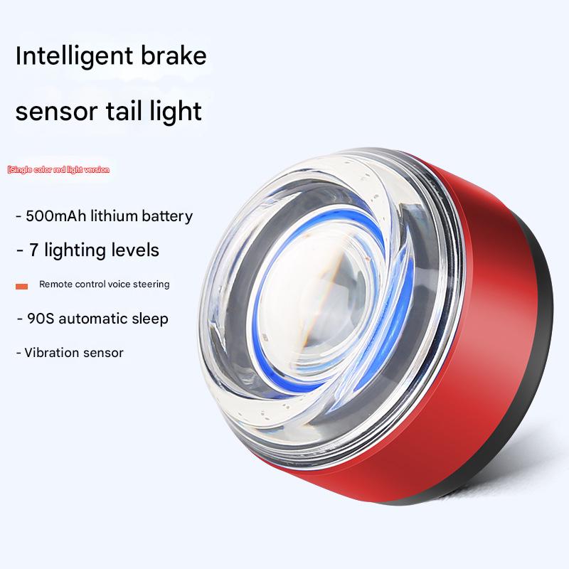 Ridstar Bike Brake Light with Turn Signal - Smart Induction Tail Light for Bicycle Night Riding, 9 Modes