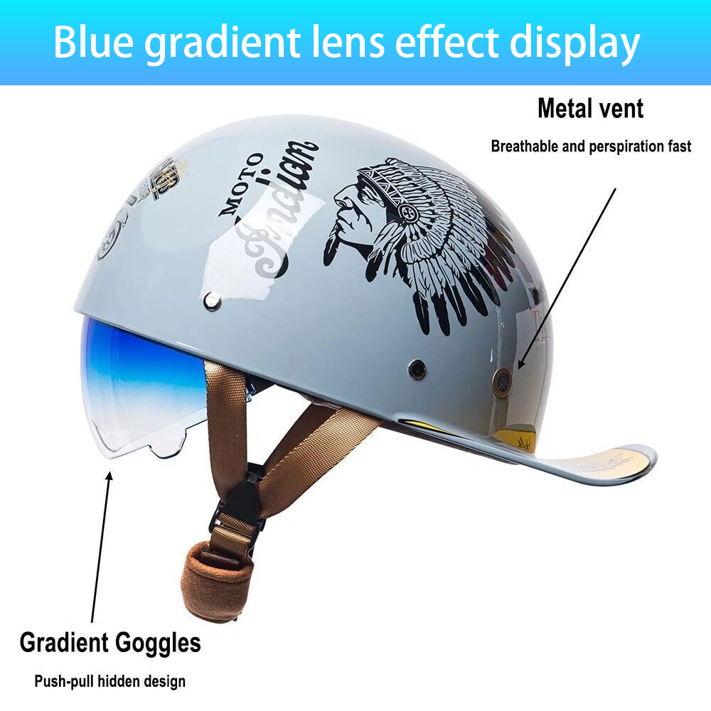 Ridstar All-Season Baseball Cap Half Face Helmet