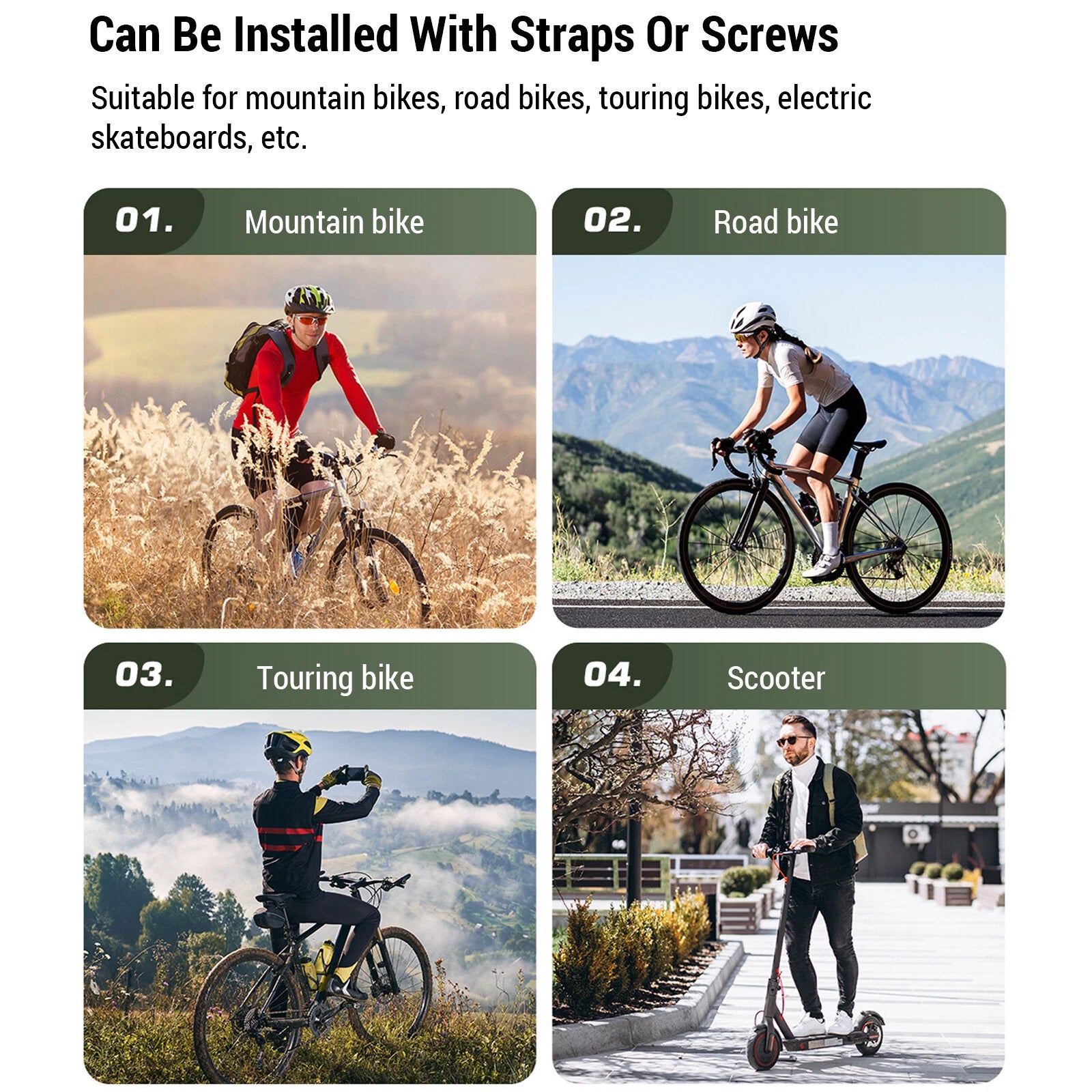 Ridstar Waterproof Bike Fork Bags 5L Capacity - 2 Pack Front Storage Bags Mountain Road Bike Accessories